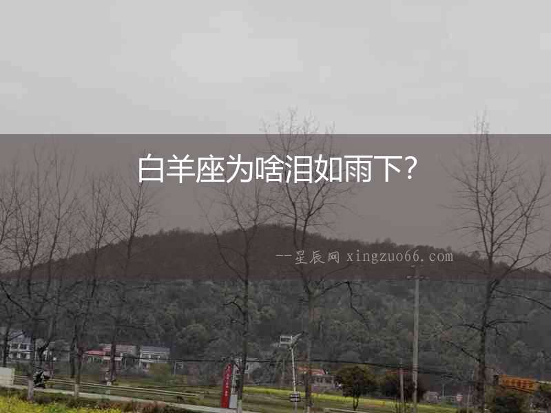 白羊座為啥淚如雨下？