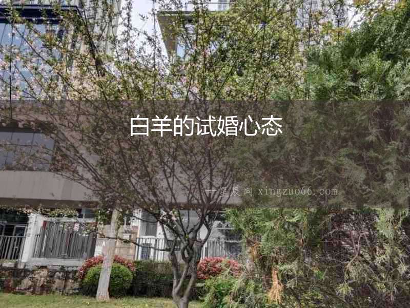 白羊的試婚心態(tài)