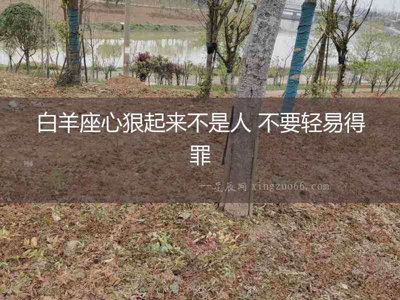 白羊座心狠起來不是人 不要輕易得罪