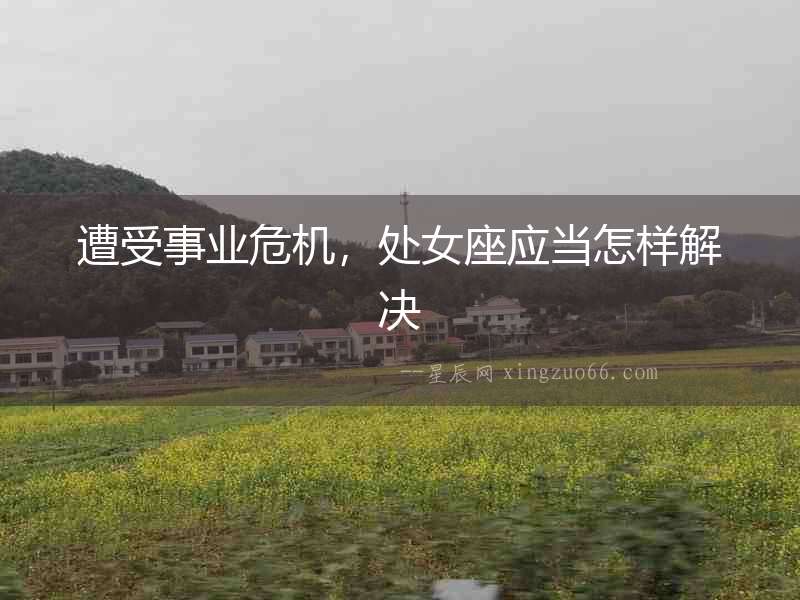 遭受事業危機，處女座應當怎樣解決