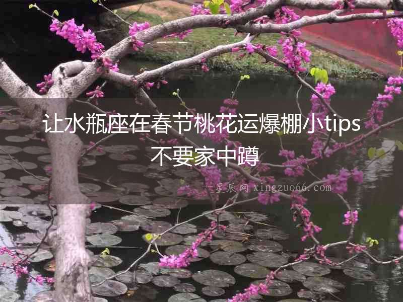 讓水瓶座在春節(jié)桃花運(yùn)爆棚小tips 不要家中蹲