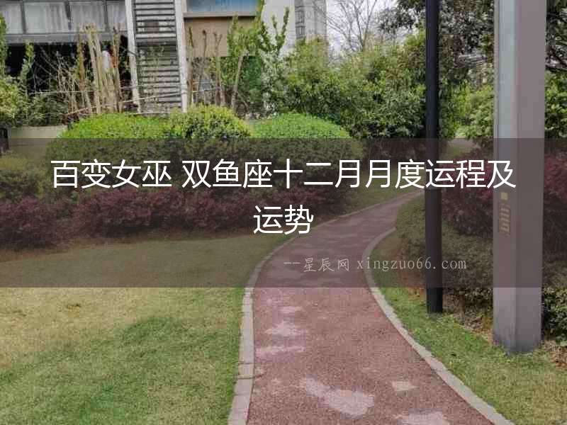 百變女巫 雙魚座十二月月度運程及運勢