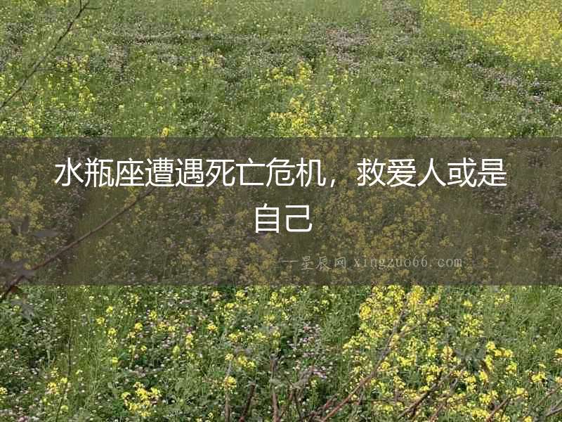 水瓶座遭遇死亡危機，救愛人或是自己