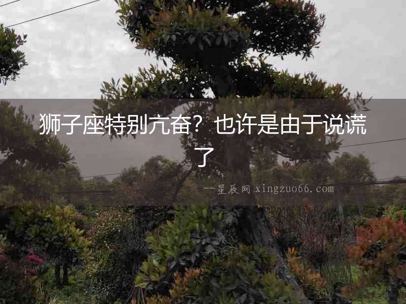 獅子座特別亢奮？也許是由于說謊了