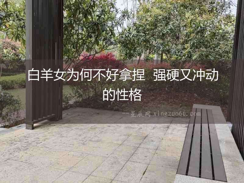 白羊女為何不好拿捏  強硬又沖動的性格