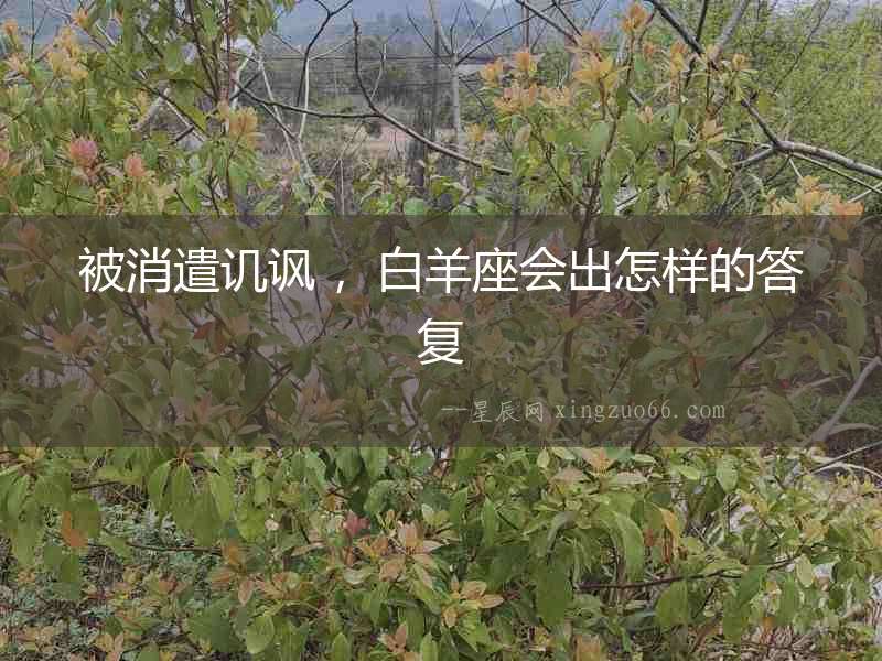 被消遣譏諷 ，白羊座會出怎樣的答復