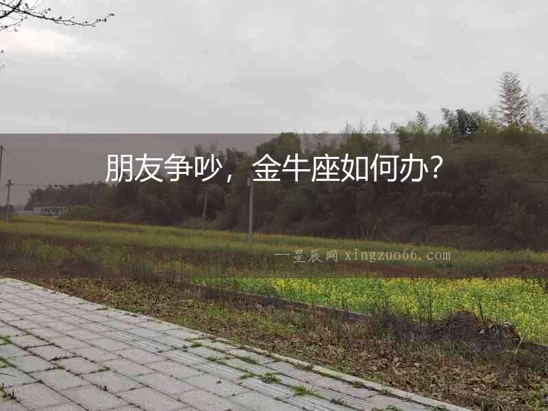 朋友爭(zhēng)吵，金牛座如何辦？