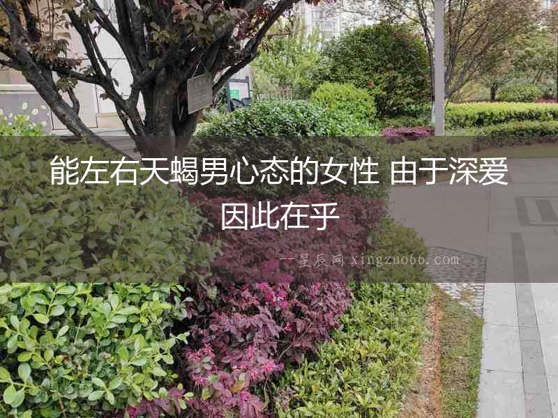 能左右天蝎男心態的女性 由于深愛因此在乎