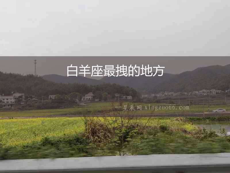 白羊座最拽的地方