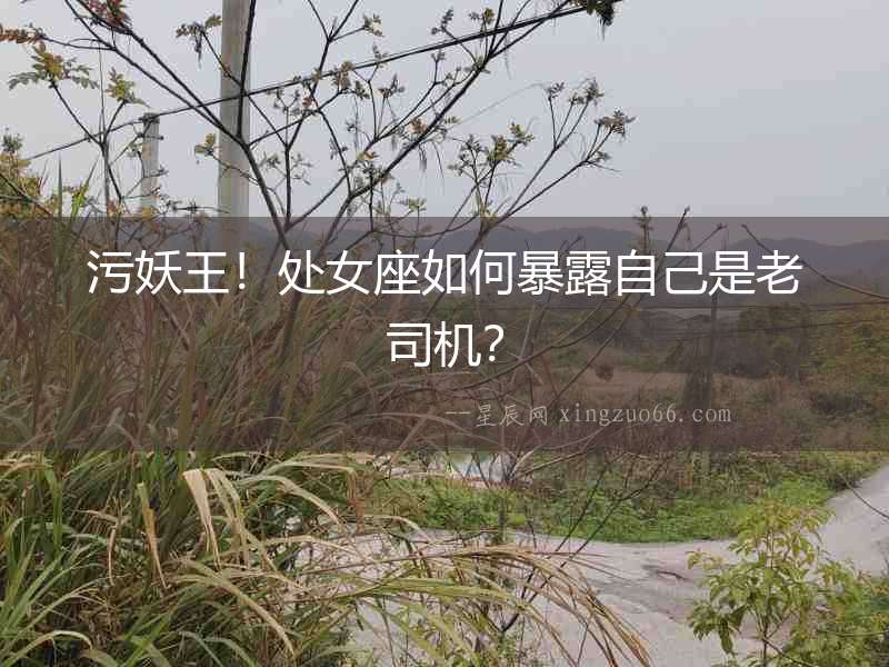 污妖王！處女座如何暴露自己是老司機？