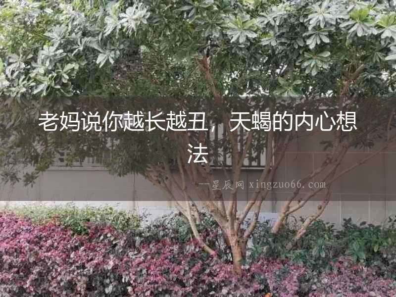 老媽說你越長越丑，天蝎的內心想法