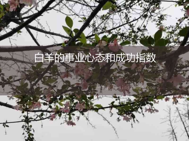 白羊的事業(yè)心態(tài)和成功指數(shù)