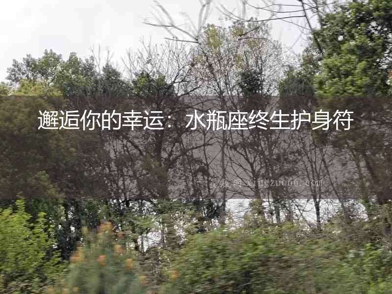 邂逅你的幸運(yùn)：水瓶座終生護(hù)身符