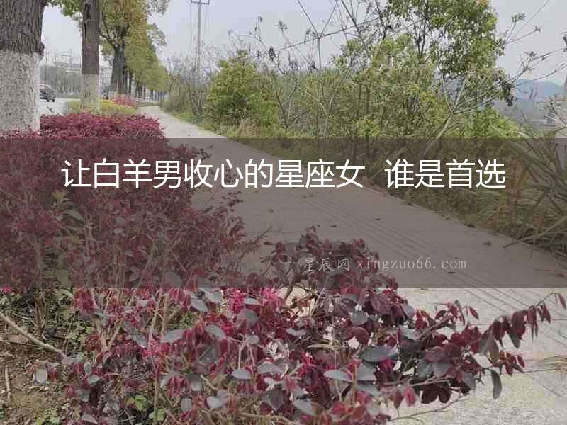 讓白羊男收心的星座女  誰是首選