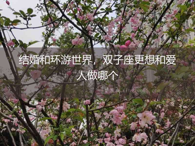結(jié)婚和環(huán)游世界，雙子座更想和愛(ài)人做哪個(gè)