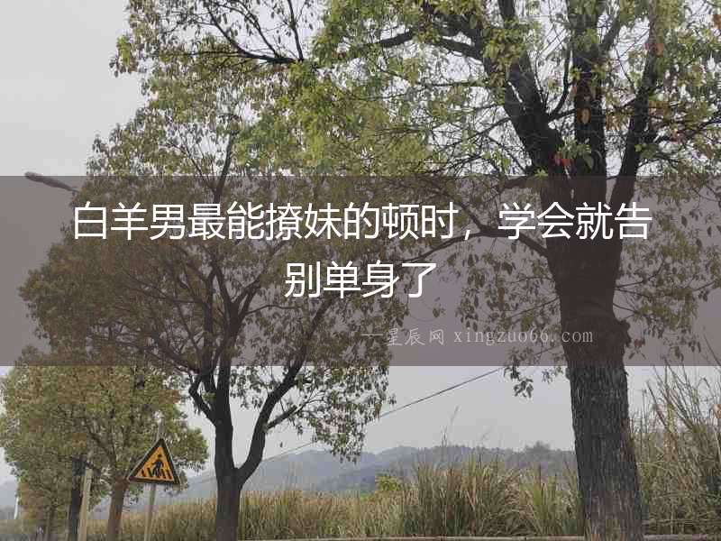 白羊男最能撩妹的頓時，學會就告別單身了