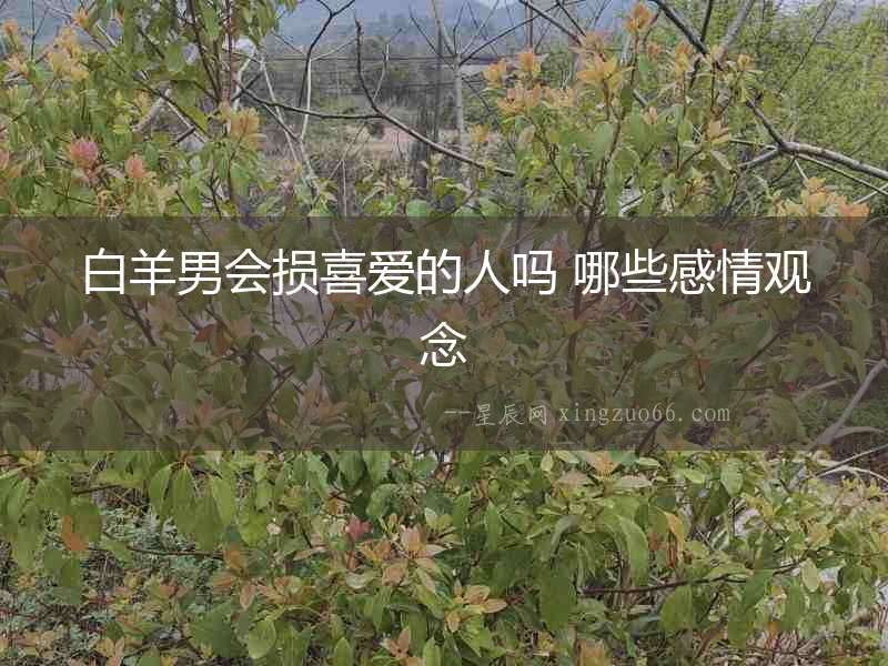 白羊男會損喜愛的人嗎 哪些感情觀念