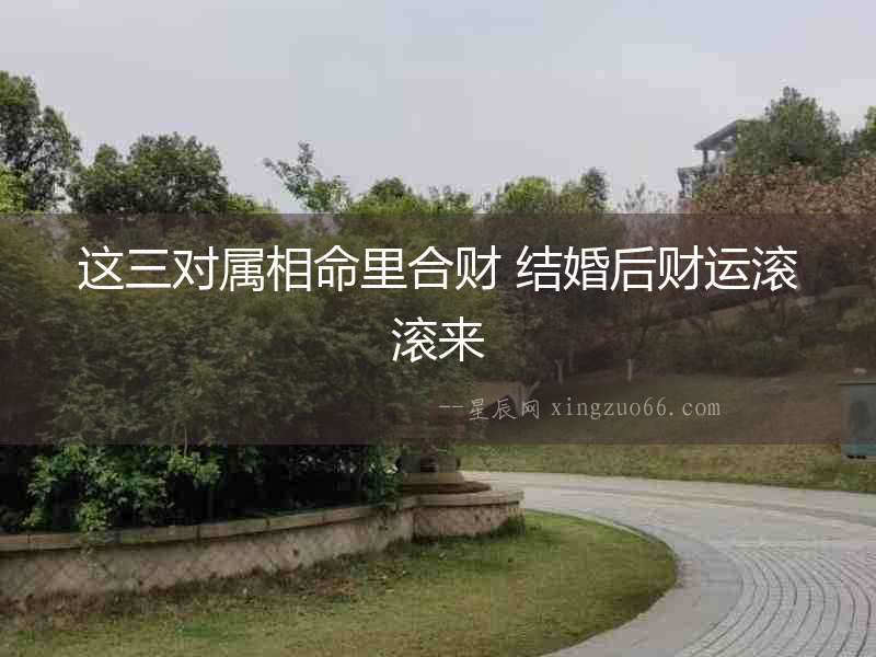 這三對屬相命里合財(cái) 結(jié)婚后財(cái)運(yùn)滾滾來