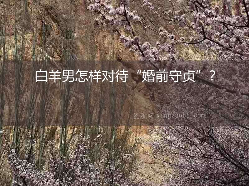 白羊男怎樣對待“婚前守貞”？