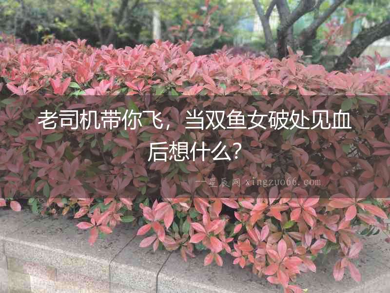 老司機帶你飛，當雙魚女破處見血后想什么？