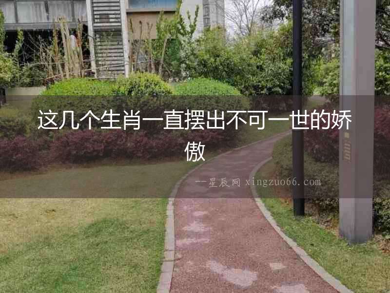 這幾個生肖一直擺出不可一世的嬌傲