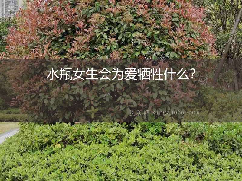 水瓶女生會為愛犧牲什么？