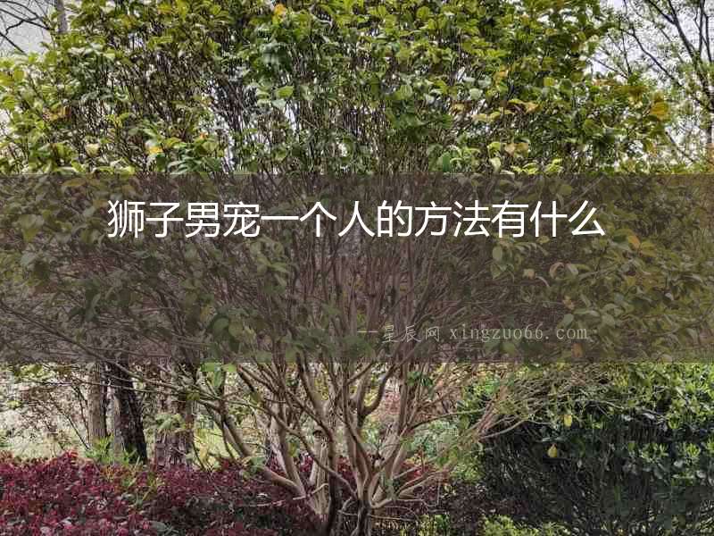 獅子男寵一個(gè)人的方法有什么