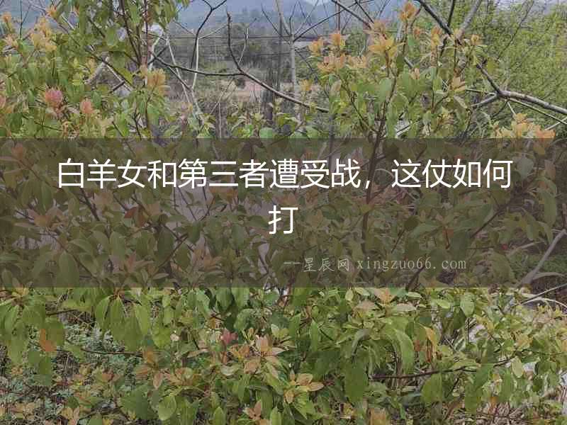 白羊女和第三者遭受戰，這仗如何打