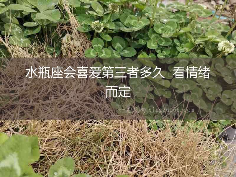 水瓶座會喜愛第三者多久  看情緒而定