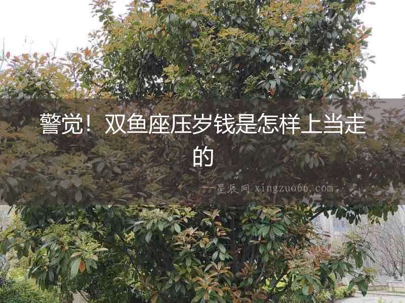 警覺！雙魚座壓歲錢是怎樣上當(dāng)走的
