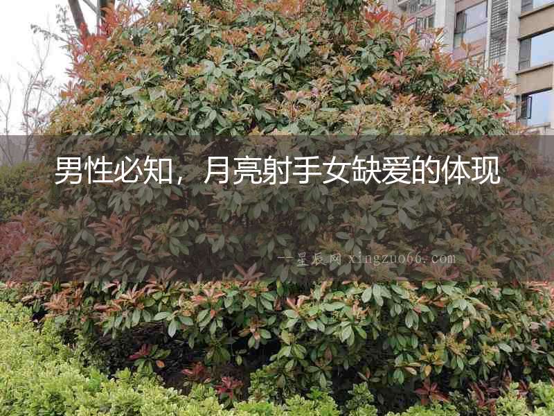 男性必知，月亮射手女缺愛的體現