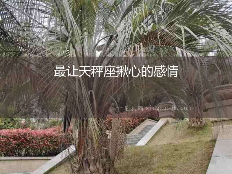 最讓天秤座揪心的感情