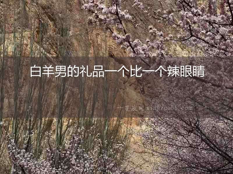 白羊男的禮品一個比一個辣眼睛