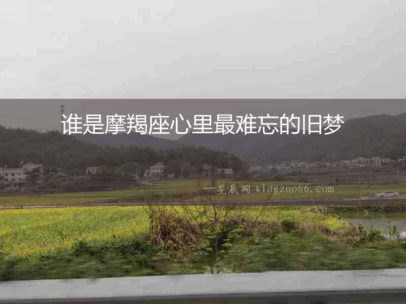 誰(shuí)是摩羯座心里最難忘的舊夢(mèng)