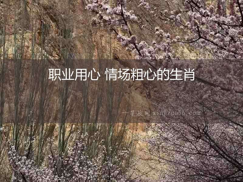 職業(yè)用心 情場粗心的生肖