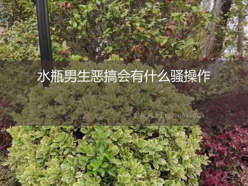 水瓶男生惡搞會有什么騷操作