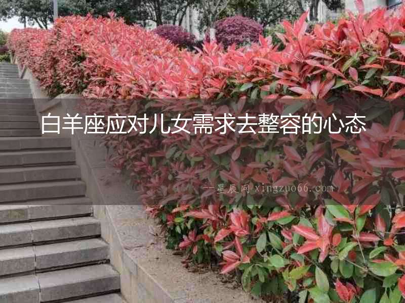 白羊座應對兒女需求去整容的心態