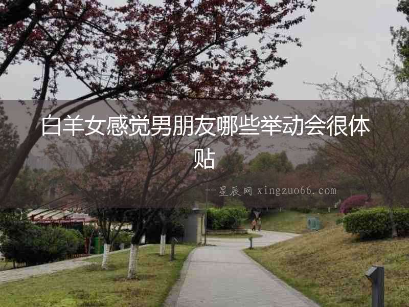 白羊女感覺男朋友哪些舉動會很體貼