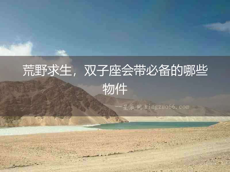 荒野求生，雙子座會帶必備的哪些物件