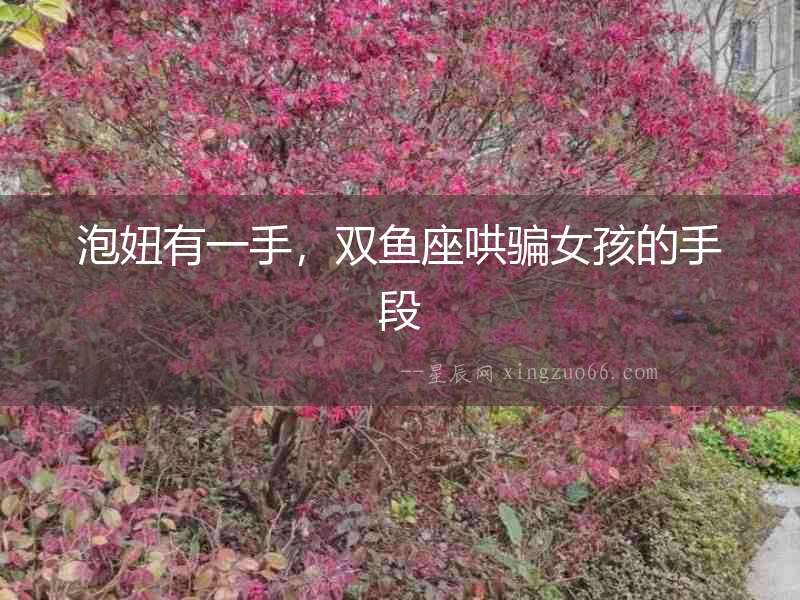 泡妞有一手，雙魚座哄騙女孩的手段