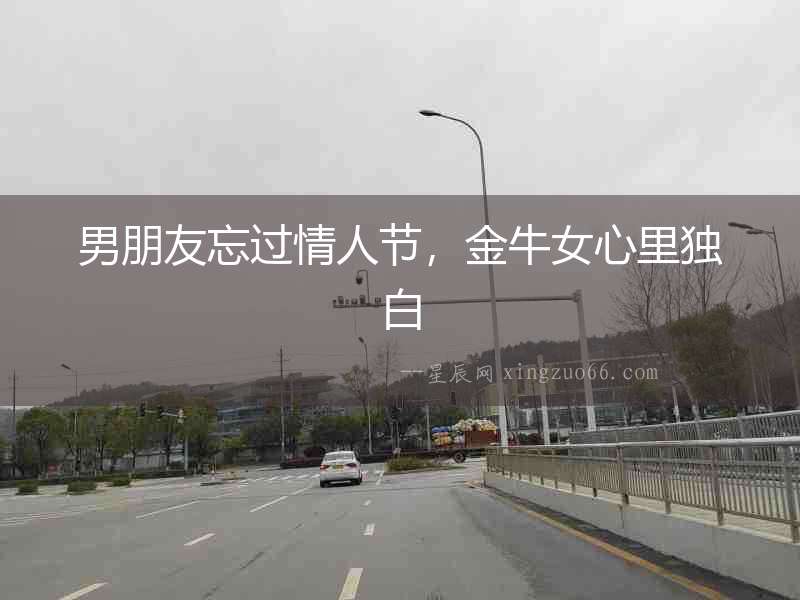 男朋友忘過情人節，金牛女心里獨白