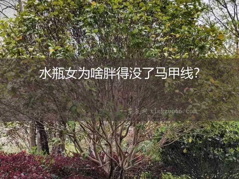 水瓶女為啥胖得沒了馬甲線？