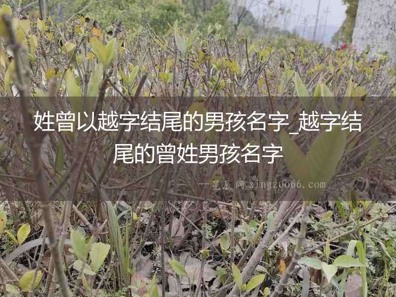 姓曾以越字結尾的男孩名字_越字結尾的曾姓男孩名字