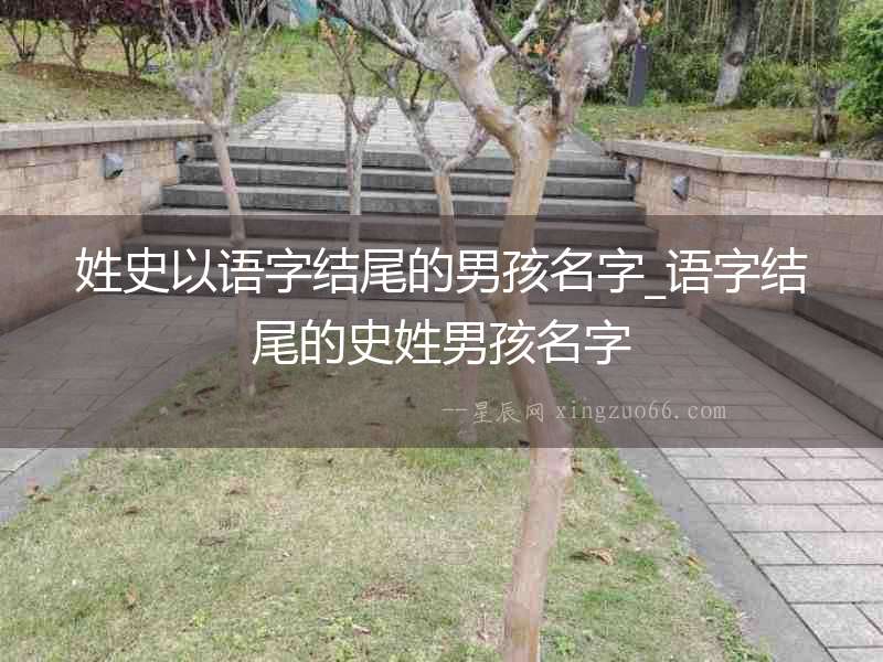 姓史以語字結尾的男孩名字_語字結尾的史姓男孩名字