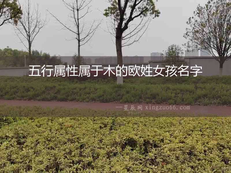 五行屬性屬于木的歐姓女孩名字