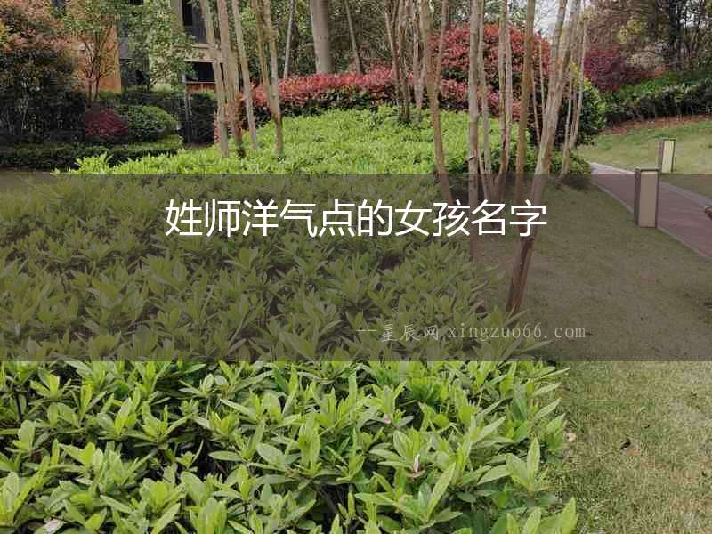 姓師洋氣點(diǎn)的女孩名字