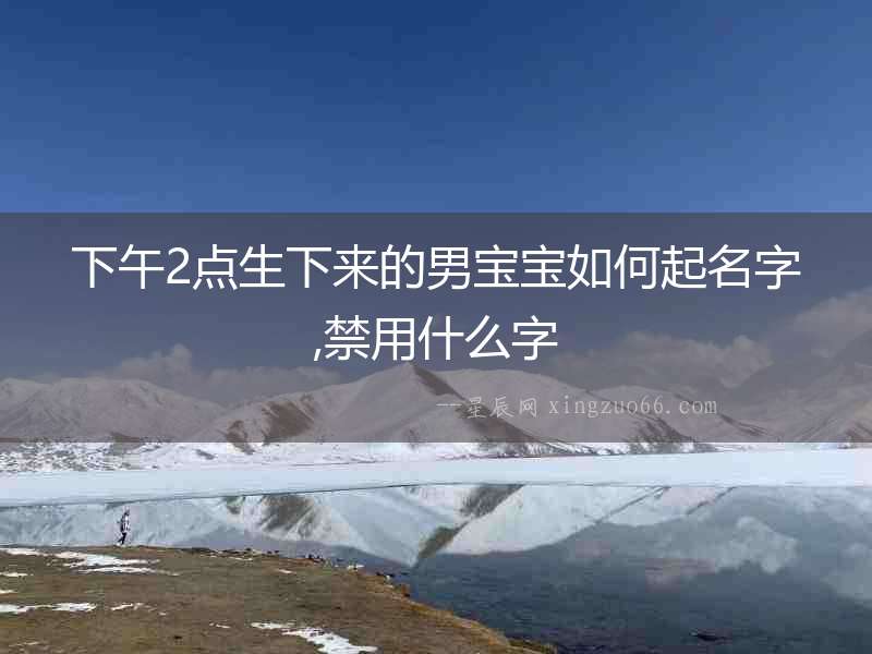 下午2點生下來的男寶寶如何起名字,禁用什么字