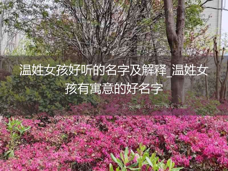 溫姓女孩好聽的名字及解釋_溫姓女孩有寓意的好名字