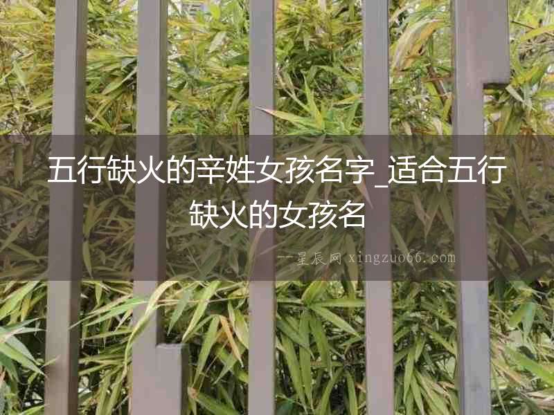 五行缺火的辛姓女孩名字_適合五行缺火的女孩名