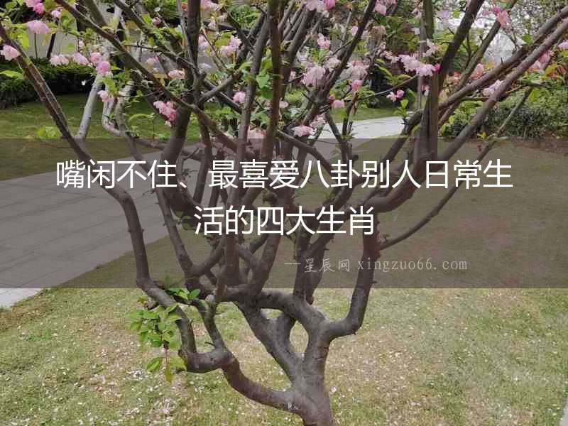 嘴閑不住、最喜愛八卦別人日常生活的四大生肖